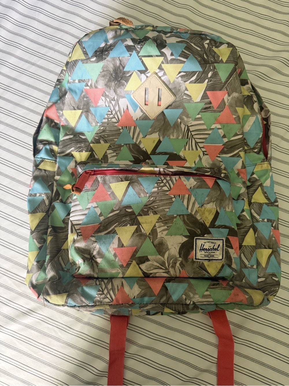 Herschel Supply Co Multi-Colored Palm Design Backpack